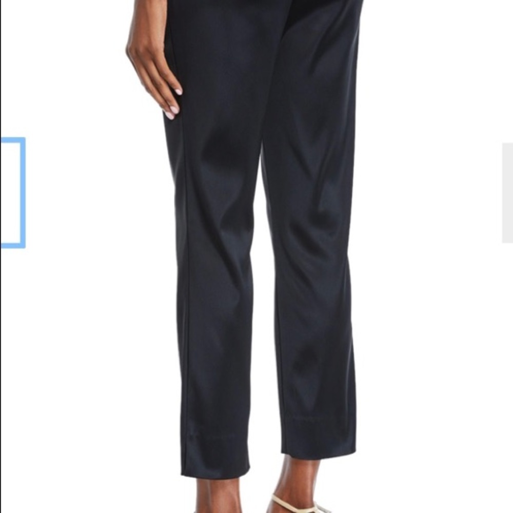 Black dress slacks.